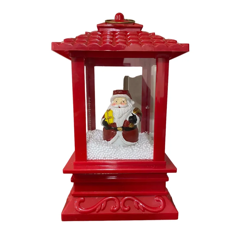 GENERICO - Farol Navidad Con Luz Y Nieve