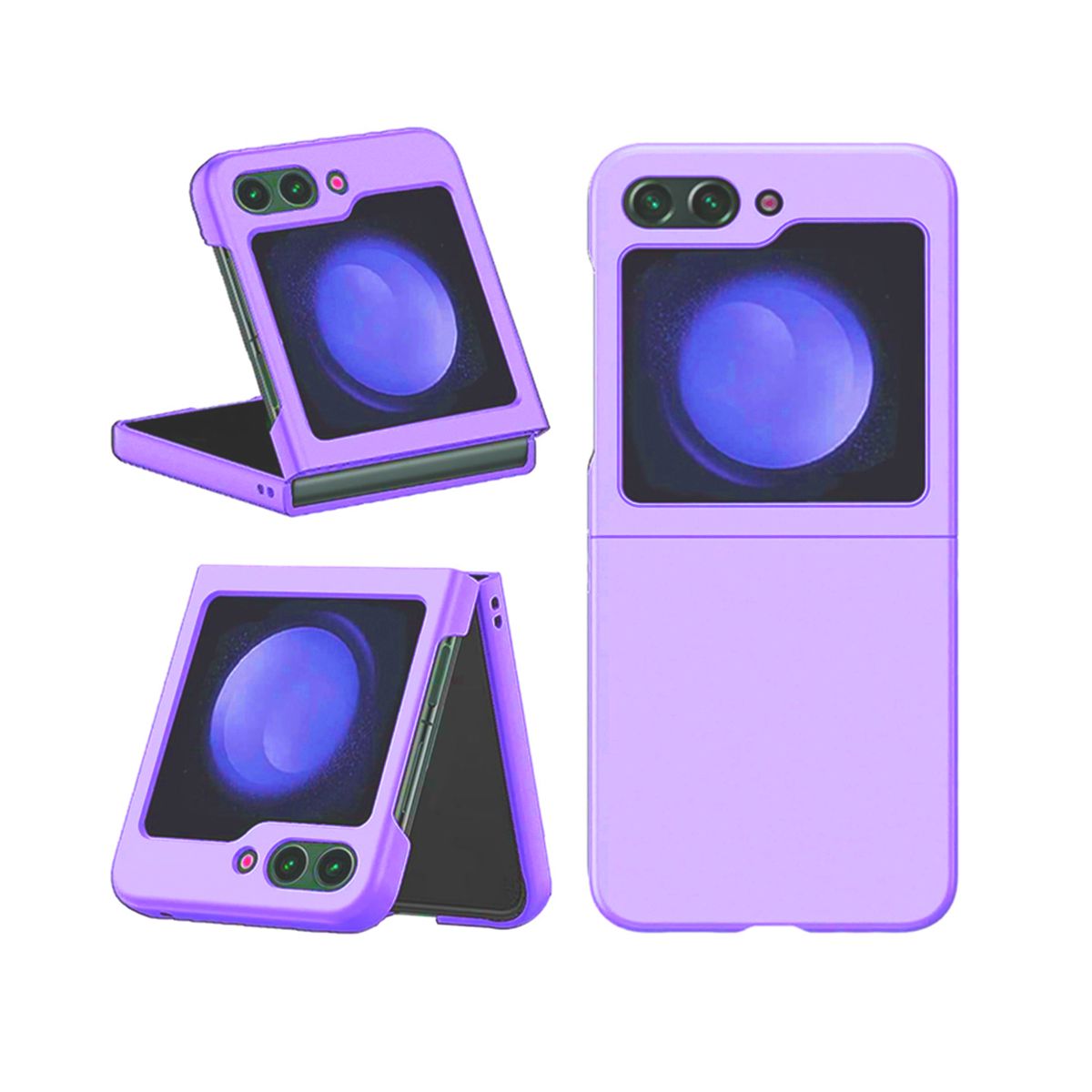 JOIGO - Carcasa Para Samsung Z Flip 5 Goma Morado
