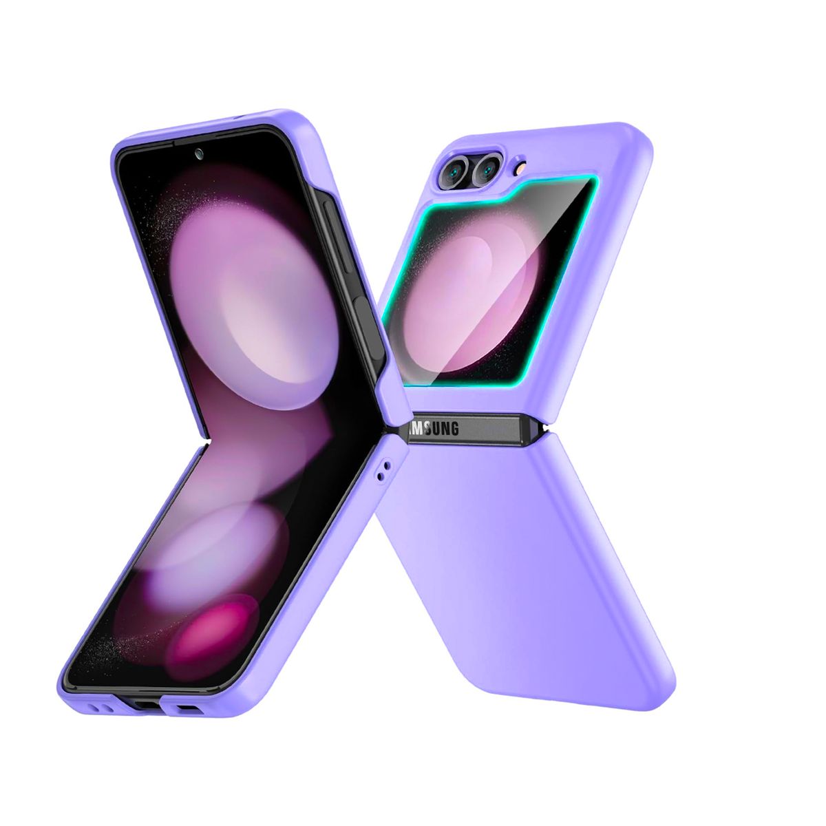 JOIGO - Carcasa Para Samsung Z Flip 5 Goma Morado