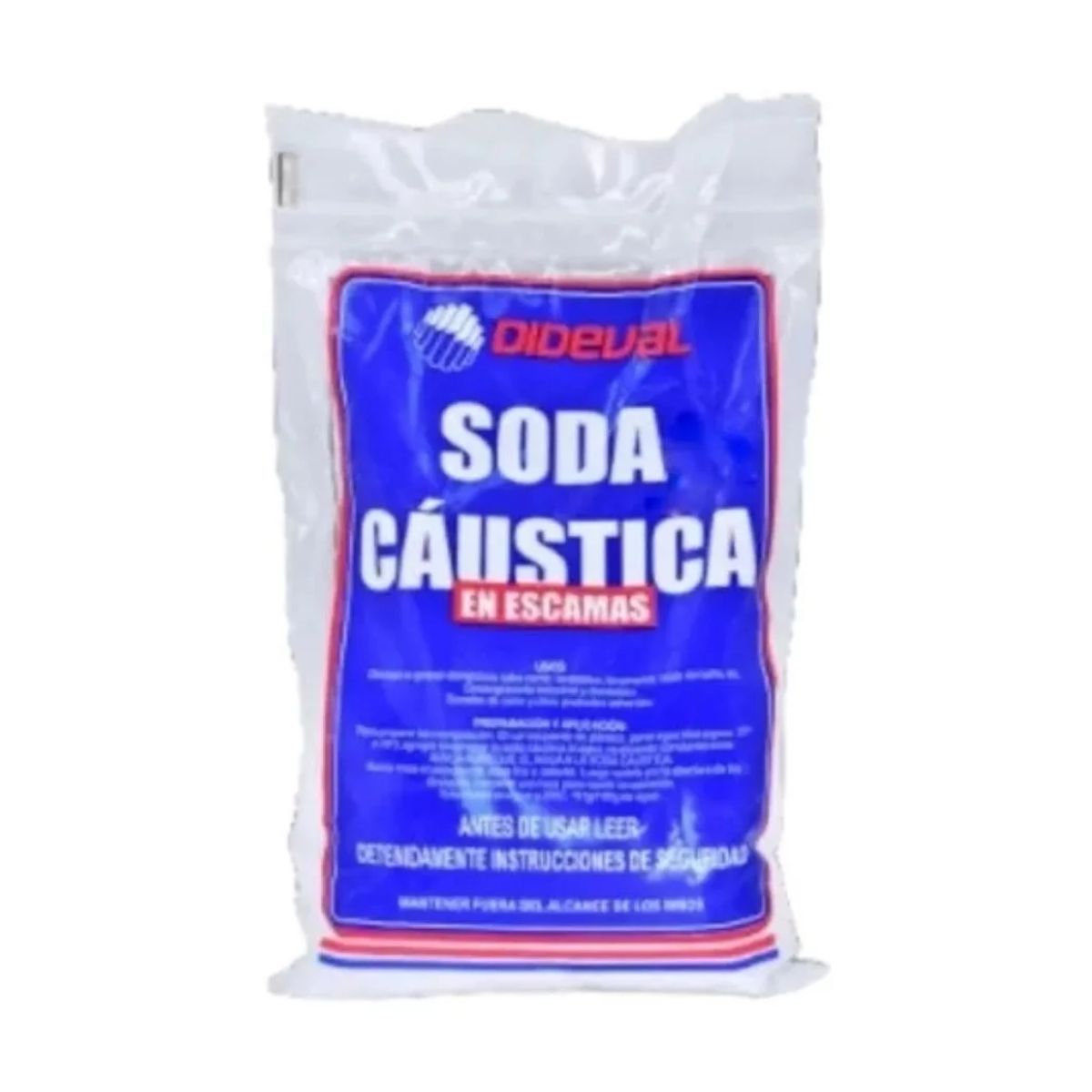 GENERICO - Soda Caustica En Escamas Bolsa 1 Kilo PACK 2 UND