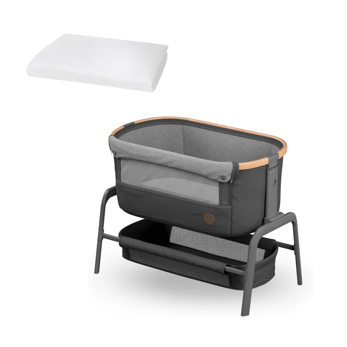 MAXI COSI - Cuna Colecho Lora Essential Grey - Protector de colchón