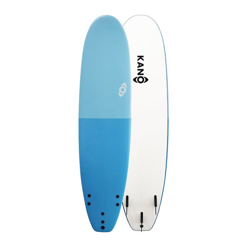 KANO - Softboard Kano / Tabla De Surf / 8 Pies + Leash Y Quillas