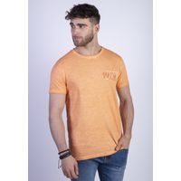 Polera Dirty Wash New York Naranjo