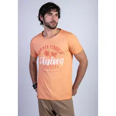 FEROUCH - Polera Dirty Wash Seatle Naranjo