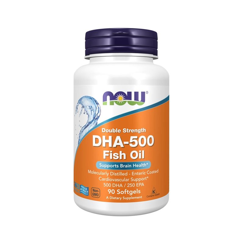 NOW - DHA-500 mg 90 caps - Now Foods