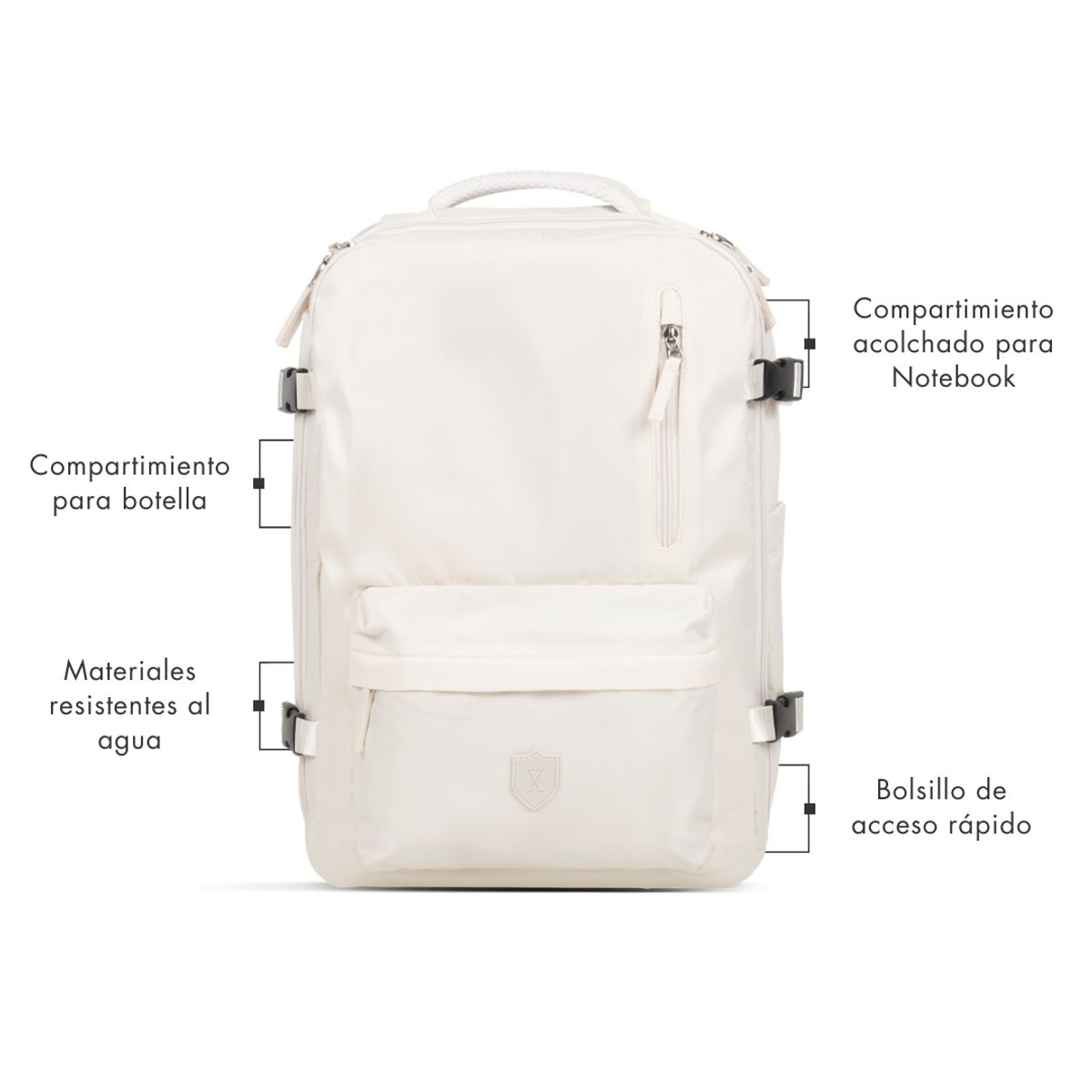 GENERICO - Mochila Maleta para Viajes Impermeable 29 - 39L Royal Xclusive