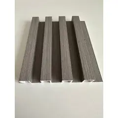 GENERICO - Revestimiento Interior WPC 2.5m x 16cm x 24mm - Color Gris- 14 un.