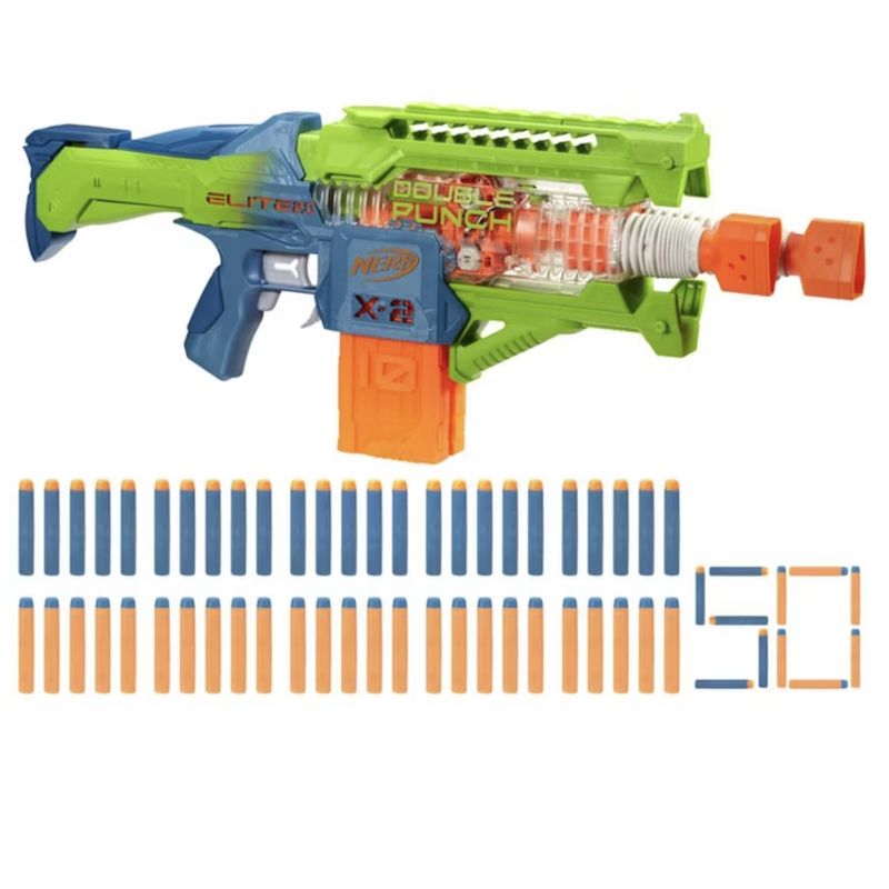 NERF - Lanzador Nerf Elite 2.0 Double Punch Motorizada
