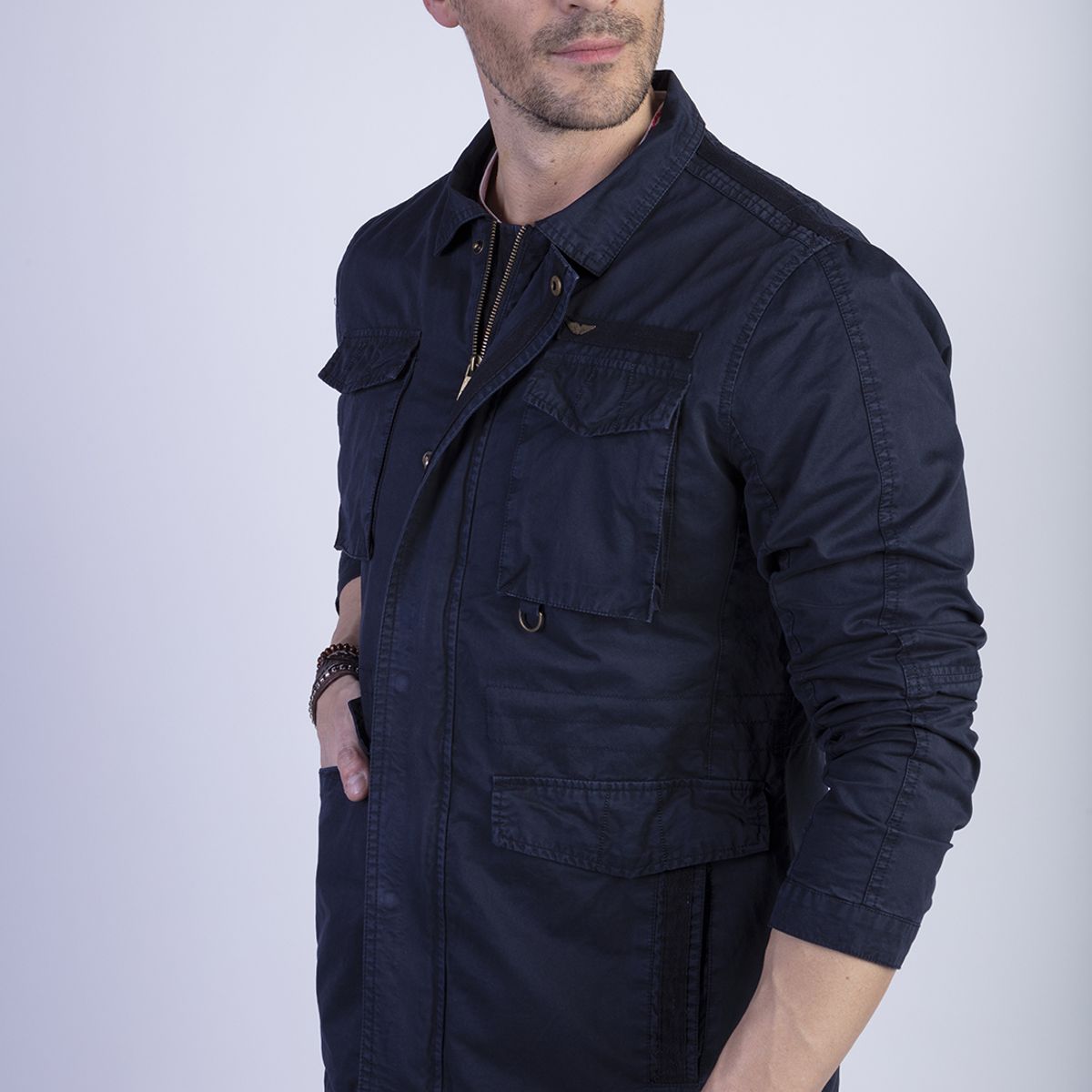 FEROUCH - Chaqueta Sport Urbana Azul Ferouch