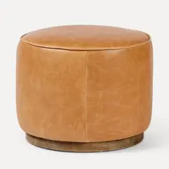 UNICO DISEÑO - Pouf Bounce Cuero Rum