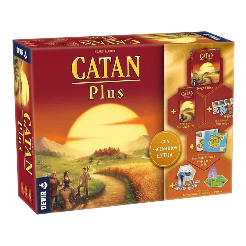 DEVIR - Catan Plus - Juego de Mesa - Devir - En Español