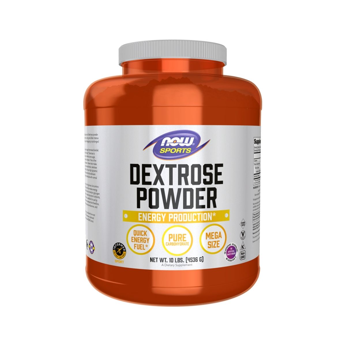 NOW - Dextrose Powder sports 10 lbs - Now Foods