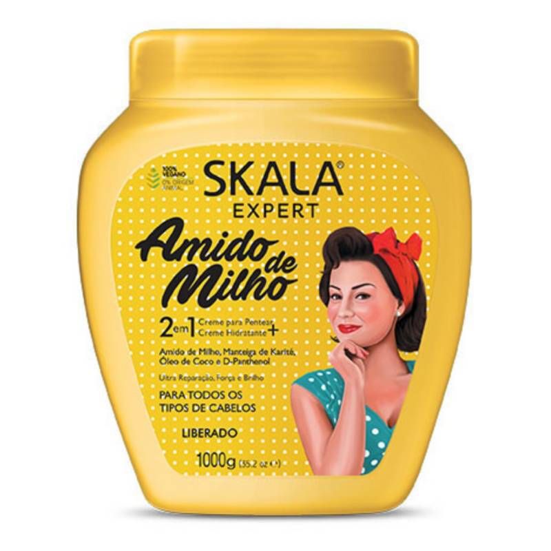 SKALA - Mascara Capilar Hidratante Almidon De Maiz 1kg Skala - Amarillo.-