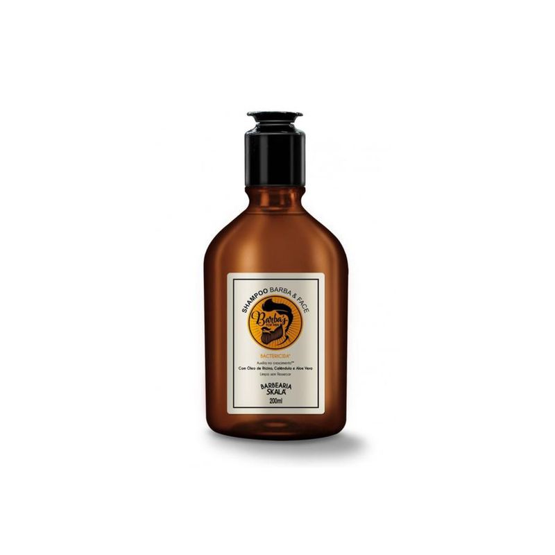 SKALA - Shampoo Barba Y Cara Con Ricino Hombre 200ml Skala