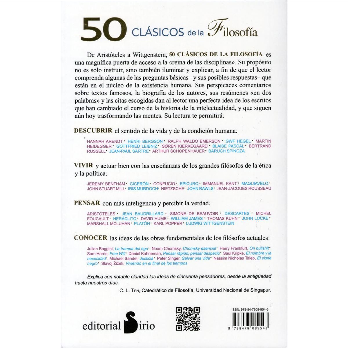 SIRIO EDITORIAL - 50 Clásicos De La Filosofía