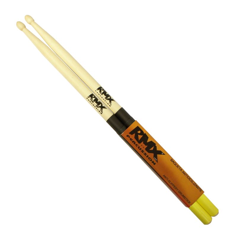 RMX - BAQUETA 5A NATURAL CON PUNTA NYLON CON ANTIDESLIZANTE RMX