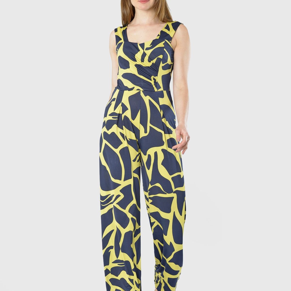 BOUS - Enterito Pinzas Estampado Amarillo BOUS