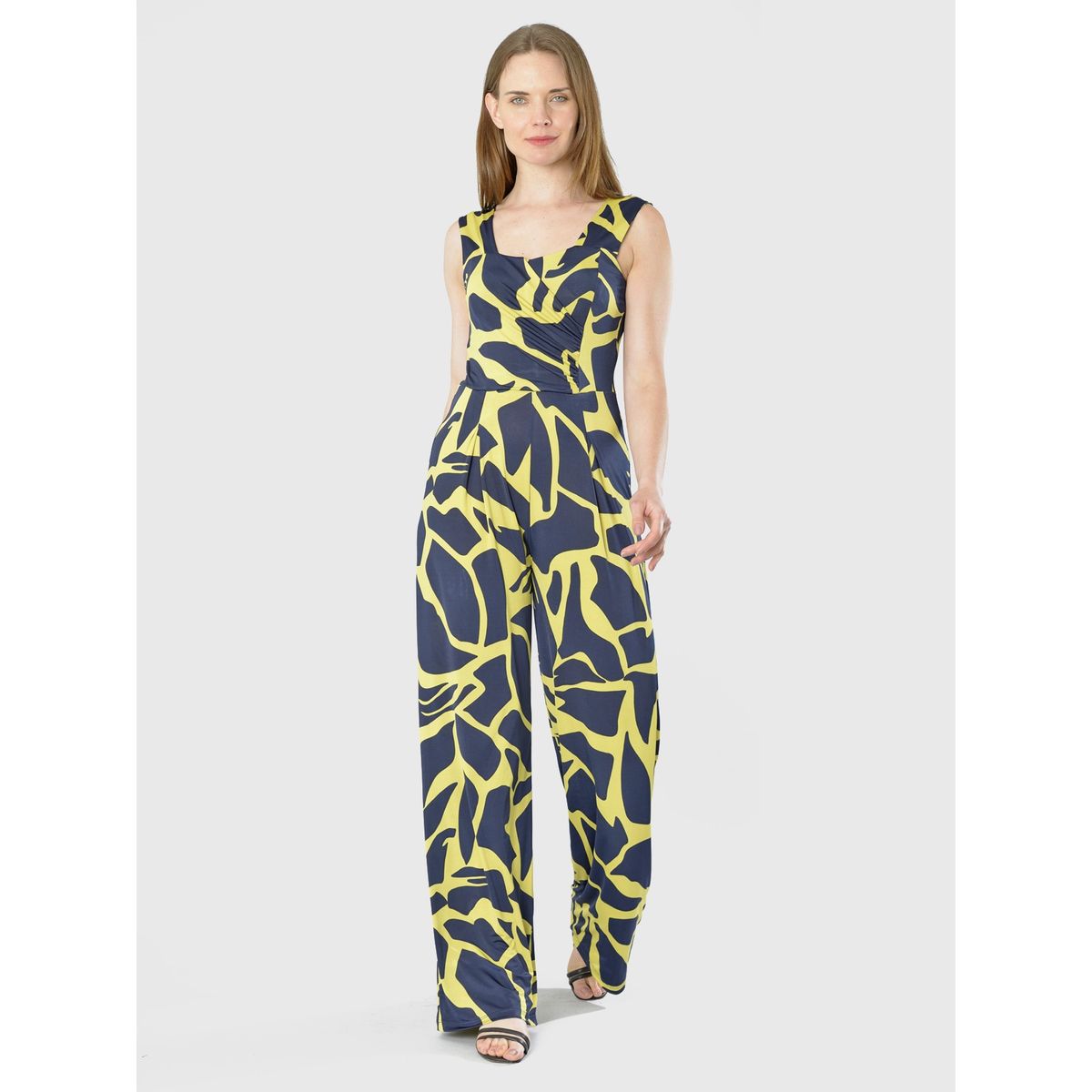 BOUS - Enterito Pinzas Estampado Amarillo BOUS