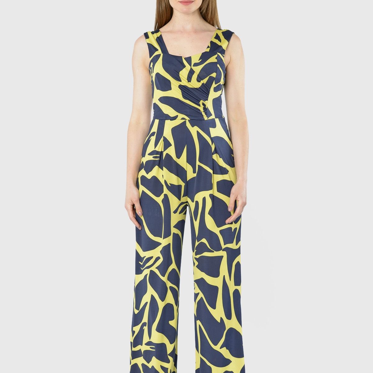 BOUS - Enterito Pinzas Estampado Amarillo BOUS