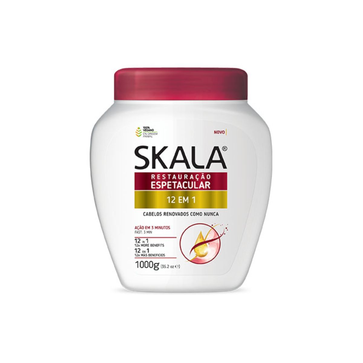 SKALA - Mascara Capilar 12 En 1 Restauracion y Brillo 1kg Skala