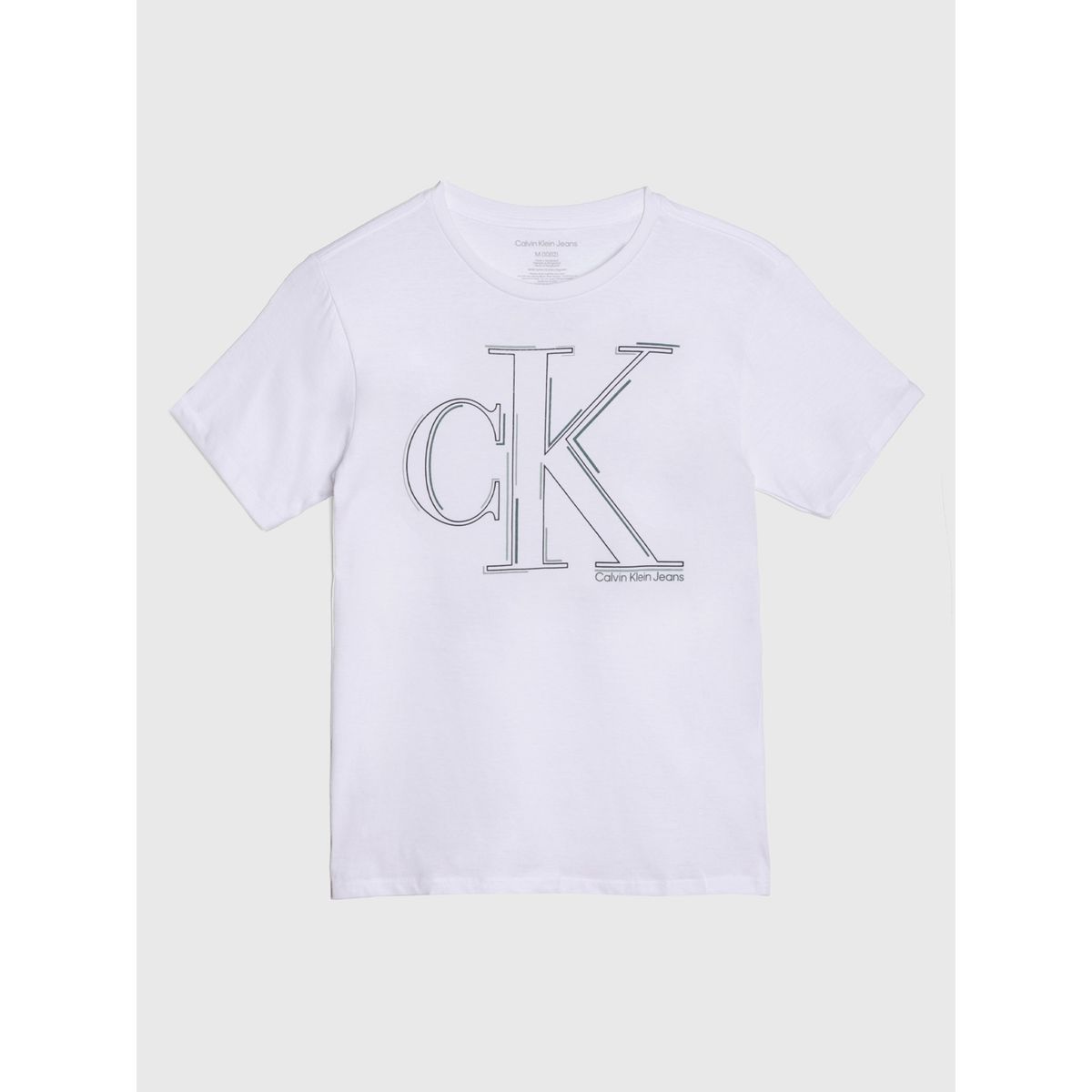 CALVIN KLEIN - Polera Niño Big Logo Blanco Calvin Klein