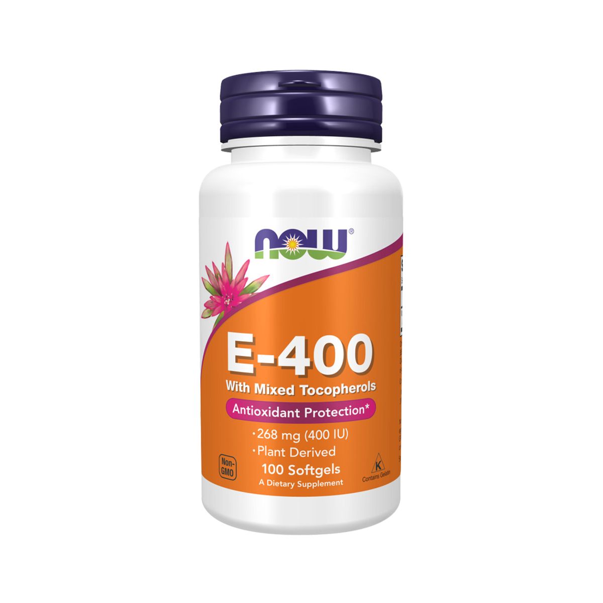 NOW - Vitamina E - 400 100 caps - Now Foods