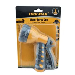 GENERICO - Pistola De Riego Jardín 9 Posiciones Toolmak
