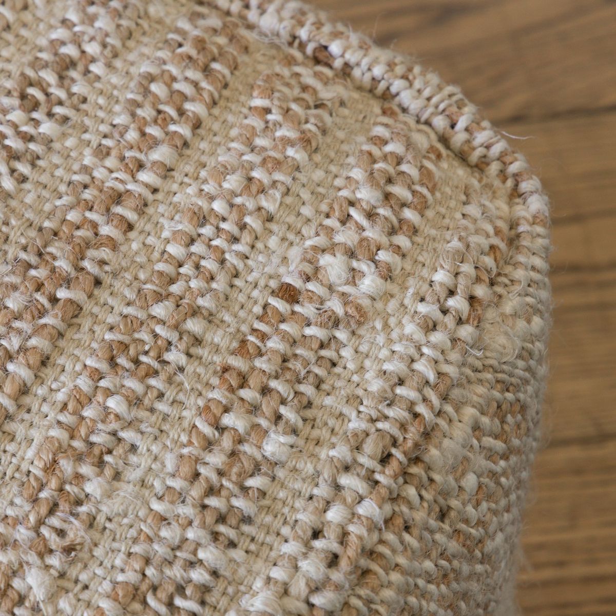 AMOBLE - Pouf Emil Yute Amoblé.