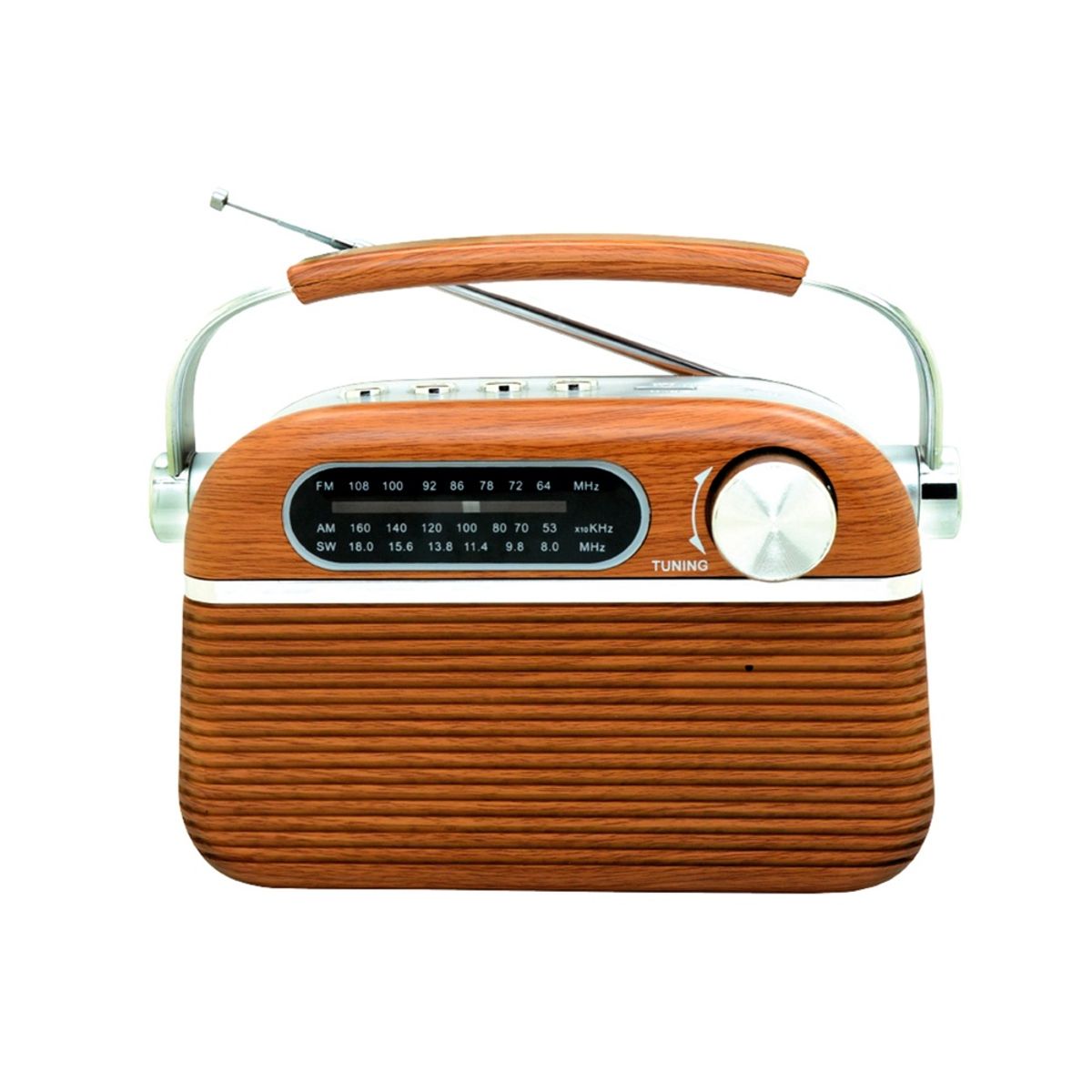 AUDIO PRO - Parlante Audiopro Radio Retro Portátil Bluetooth