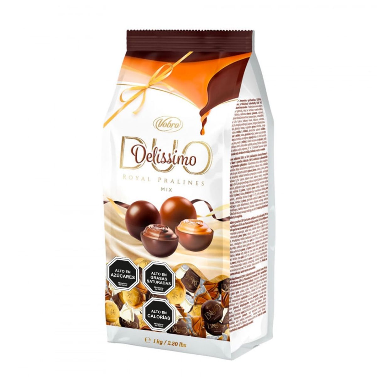 VOBRO - Bolsa Bombones Chocolate Delissimo Crem Brulee y Brownie 1kg