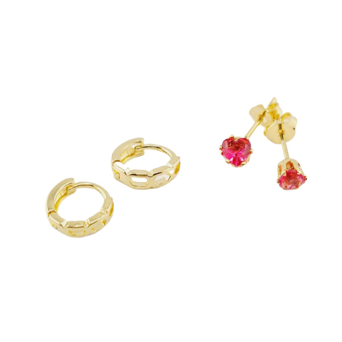 JOYAS MONTERO - Pack  Aros Rosario Gold Baño de Oro 24K
