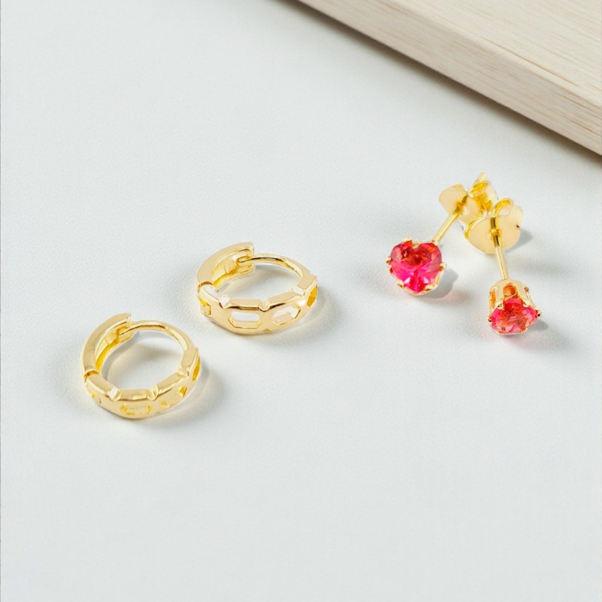 JOYAS MONTERO - Pack  Aros Rosario Gold Baño de Oro 24K