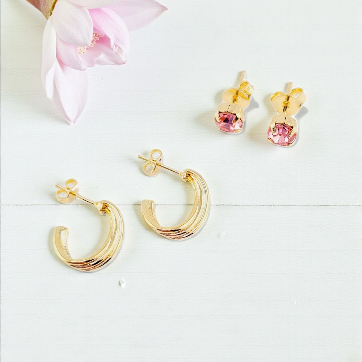 JOYAS MONTERO - Pack  Aros Kala Gold Baño de Oro 24K