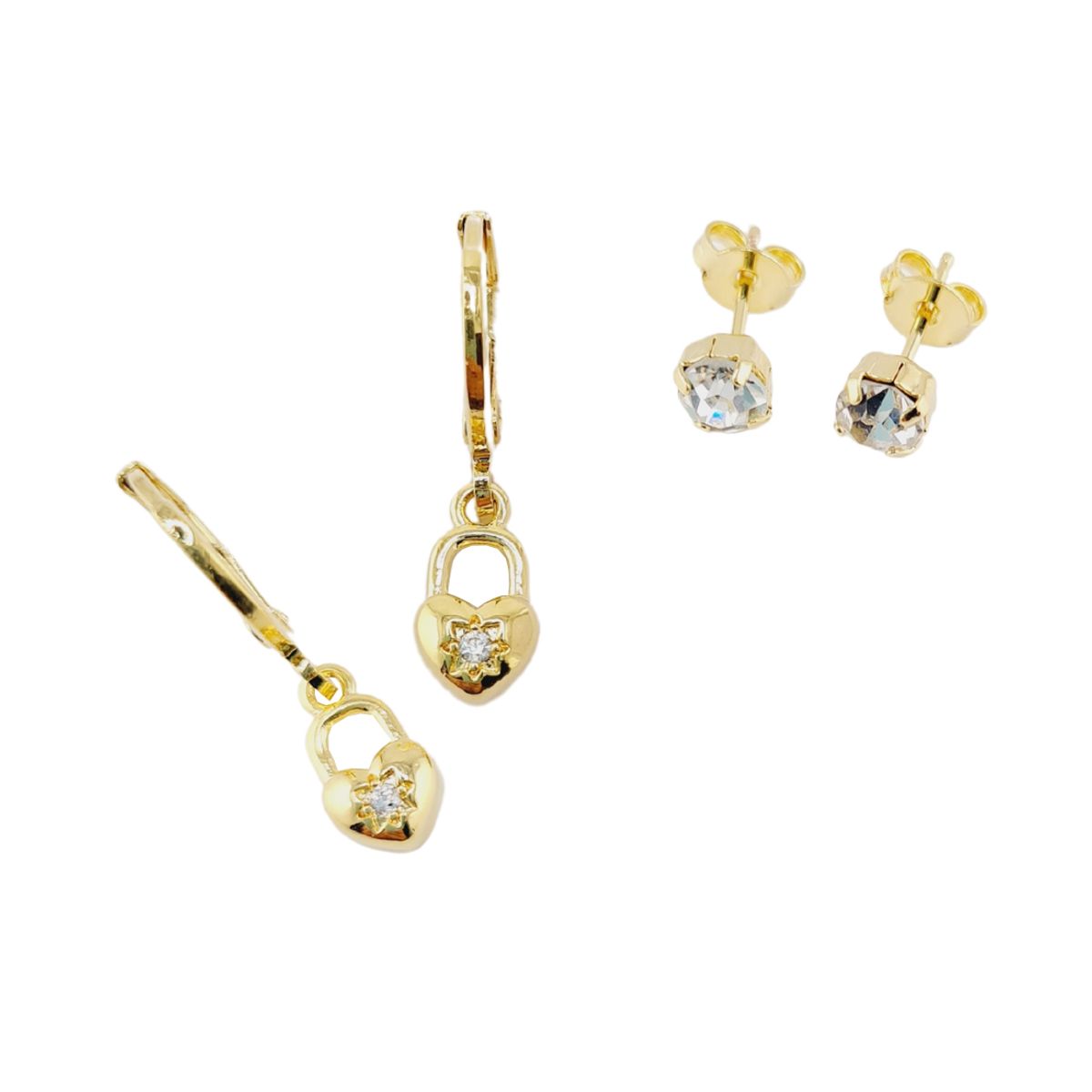 JOYAS MONTERO - Pack  Aros Alexa Gold Baño de Oro 24K