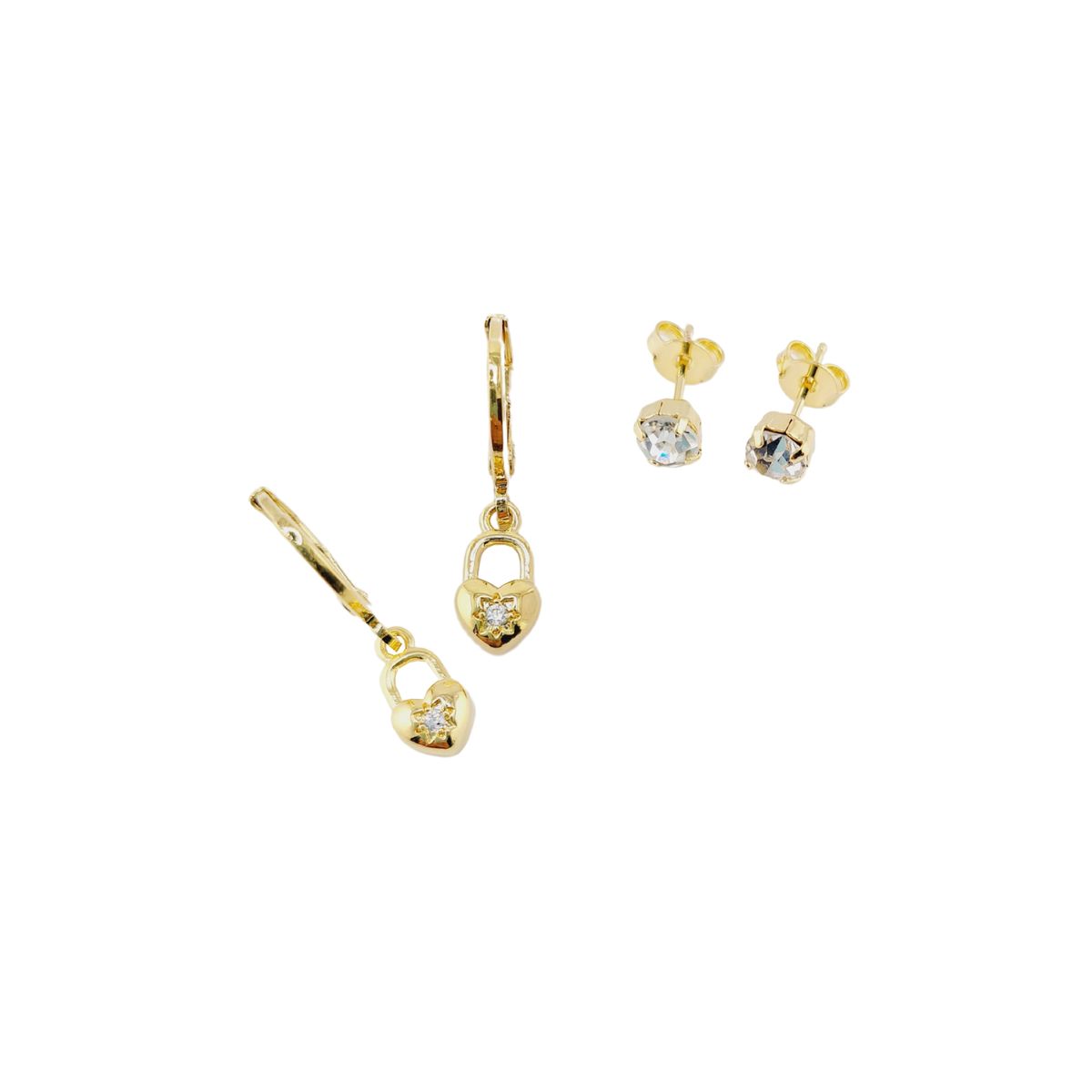 JOYAS MONTERO - Pack  Aros Alexa Gold Baño de Oro 24K