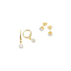JOYAS MONTERO - Pack Aros Manuela Gold Baño de Oro 24K