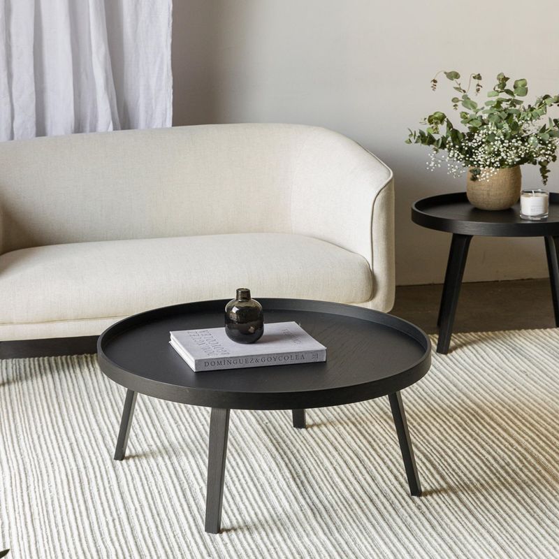 AMOBLE - Mesa De Centro Almiron Negra Amoblé