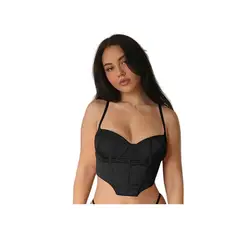 GARSIL - Crops Top Corto Con Tirantes Para Mujer - Tela Tipo Seda