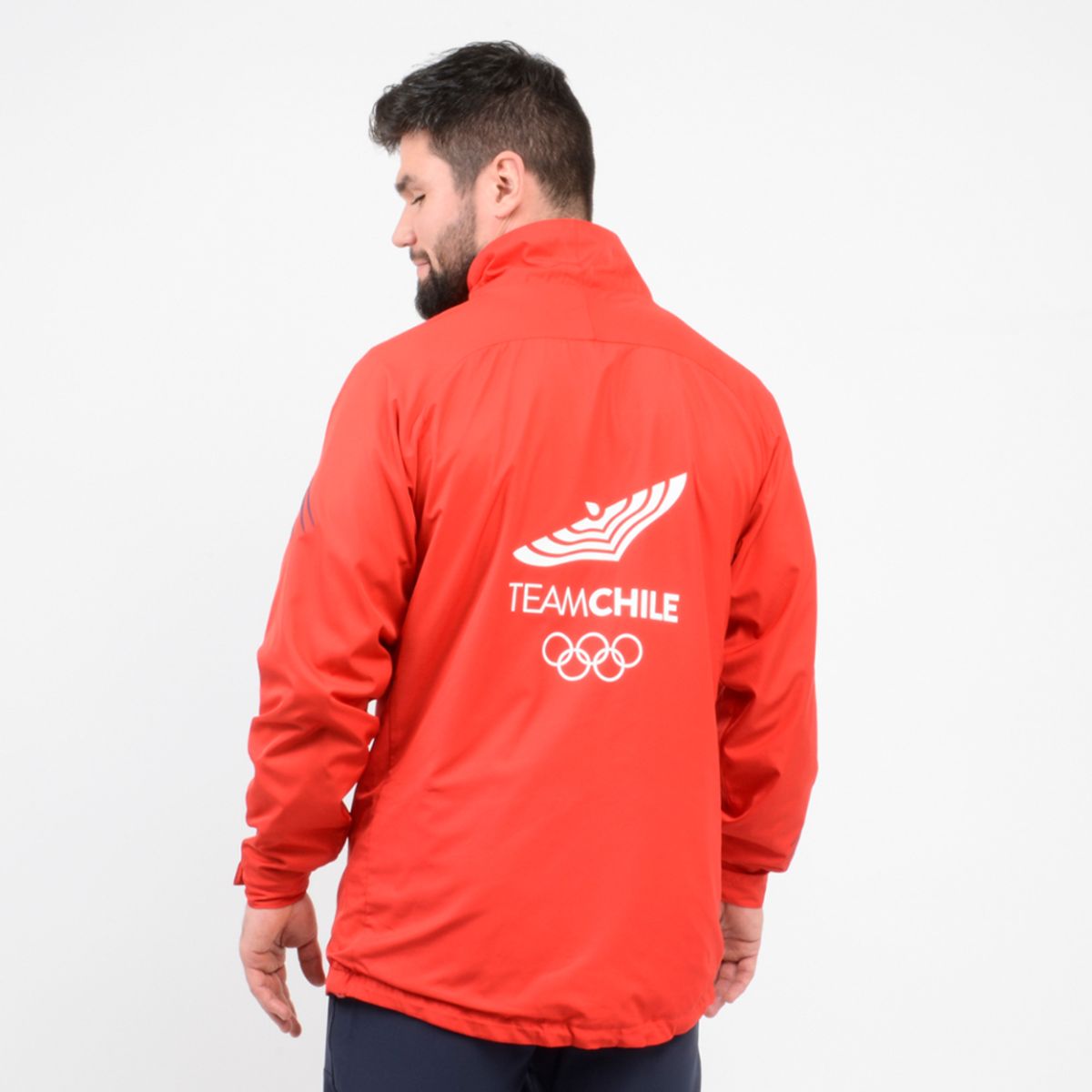 NEW BALANCE - Chaqueta Hombre New Balance Team Chile Presentacion Roja