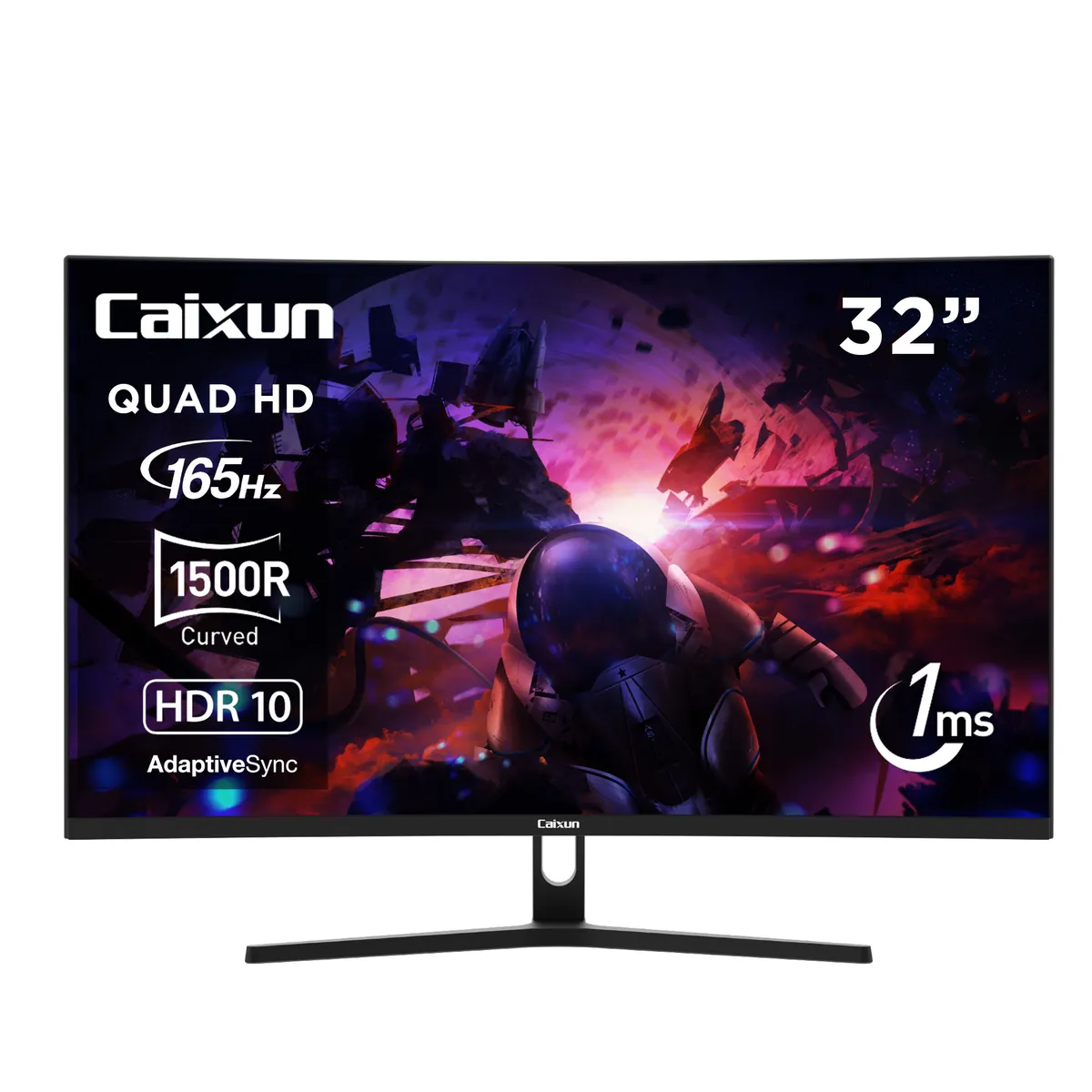 CAIXUN - Monitor Gamer Curvo Caixun 32 QHD VA 1500R 165Hz HDMI DP USB 1ms C32C3Q
