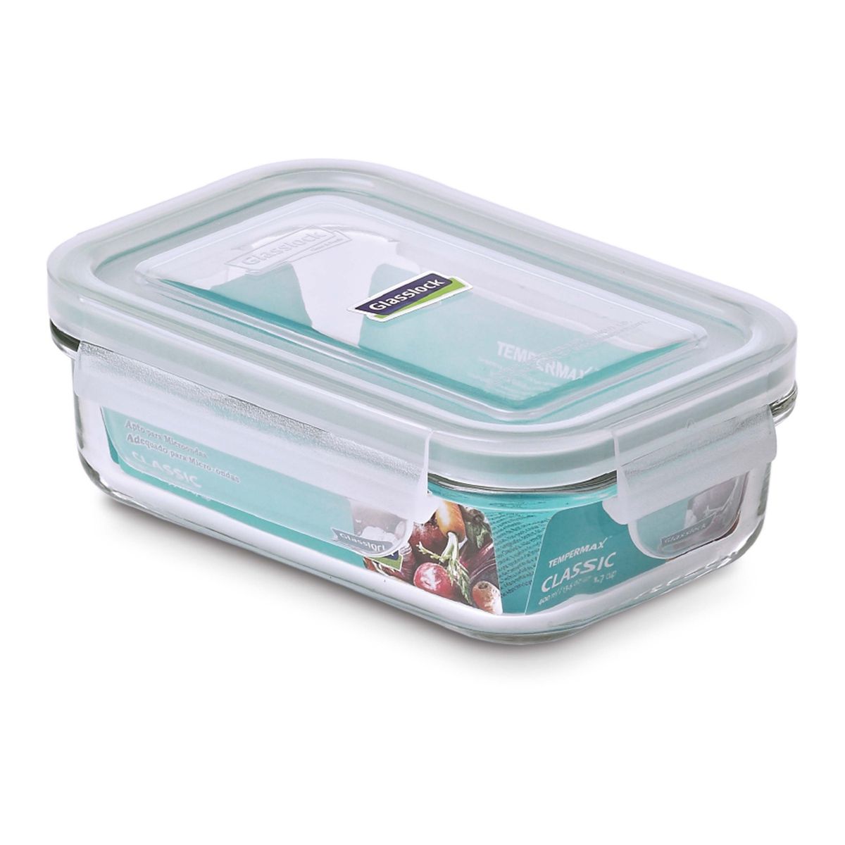 GLASSLOCK - Contenedor Vidrio Hermético Rectangular 2000ml Glasslock