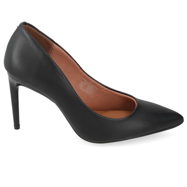 Zapato Taco Aguja Stiletto EcoCuero Negro