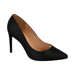 VIZZANO - Zapato Taco Aguja Stiletto EcoCuero Negro