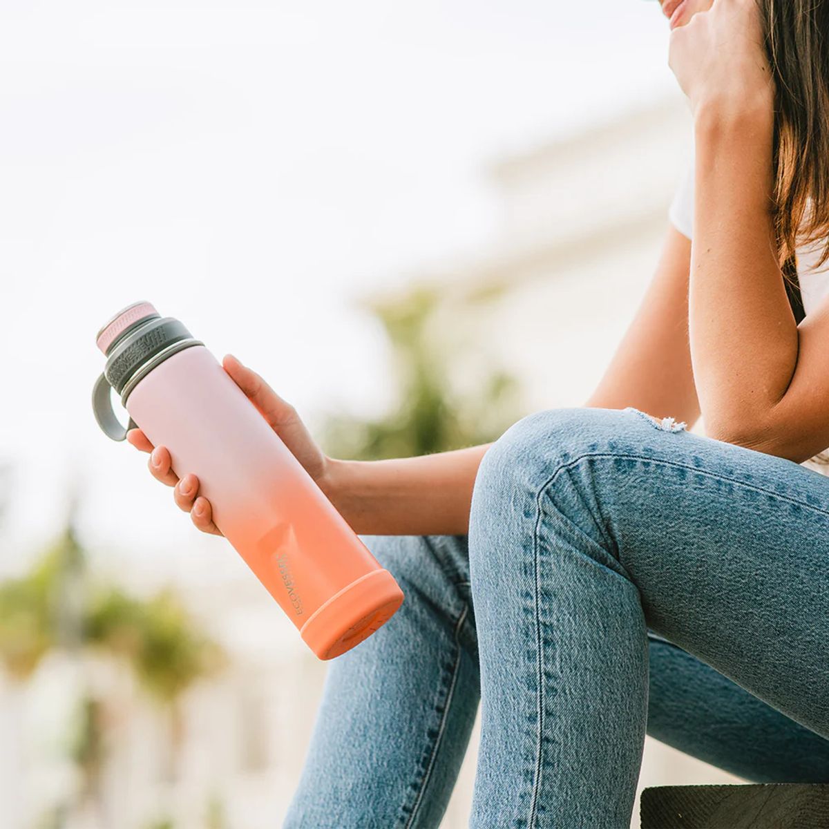 ECOVESSEL - Botella inox Boulder 709 ml Rosado