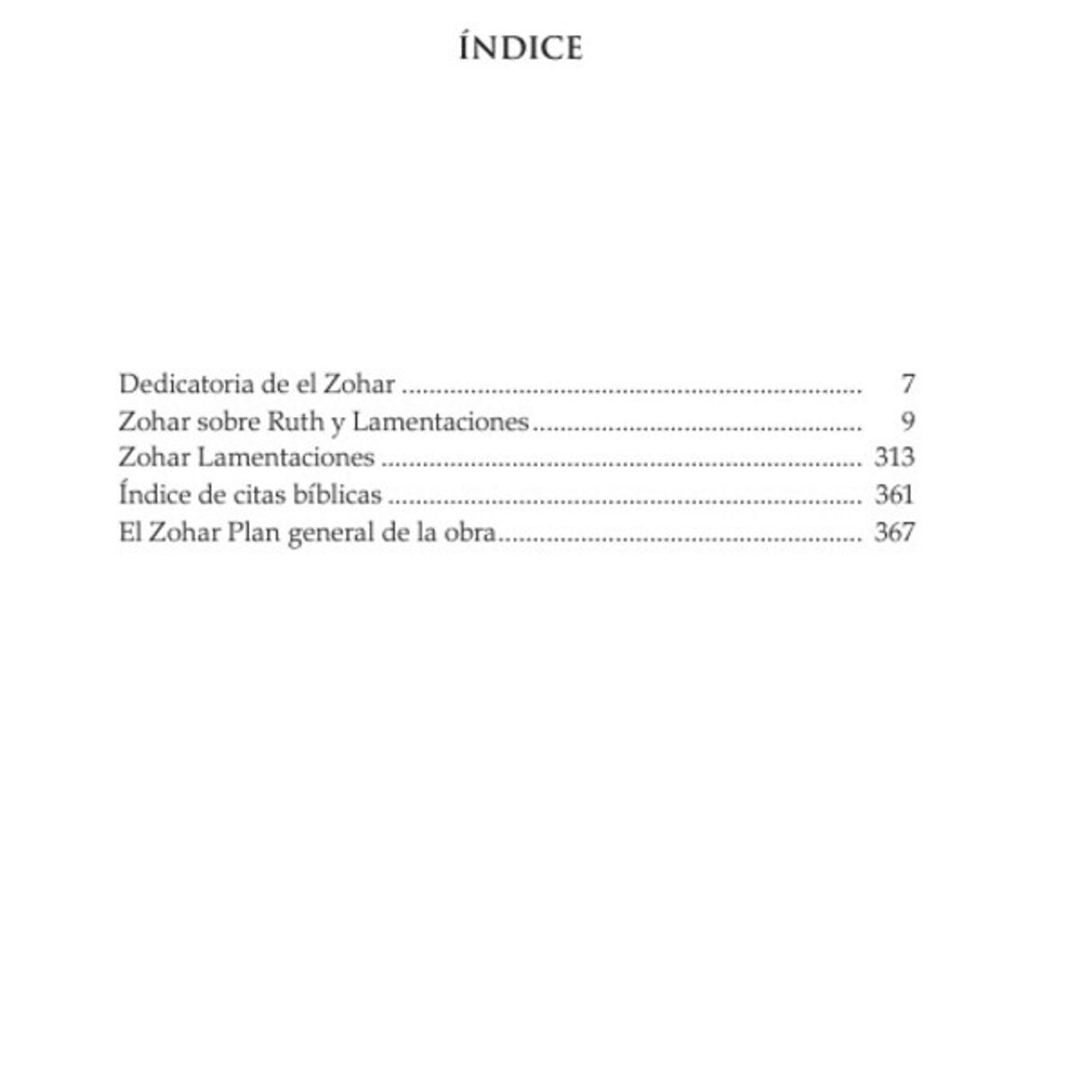 EDICIONES OBELISCO - Zohar Sobre Ruth Y Lamentaciones