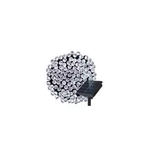 GENERICO - Luces Solares Guirnalda 10 Metros 100 Led blanco frio