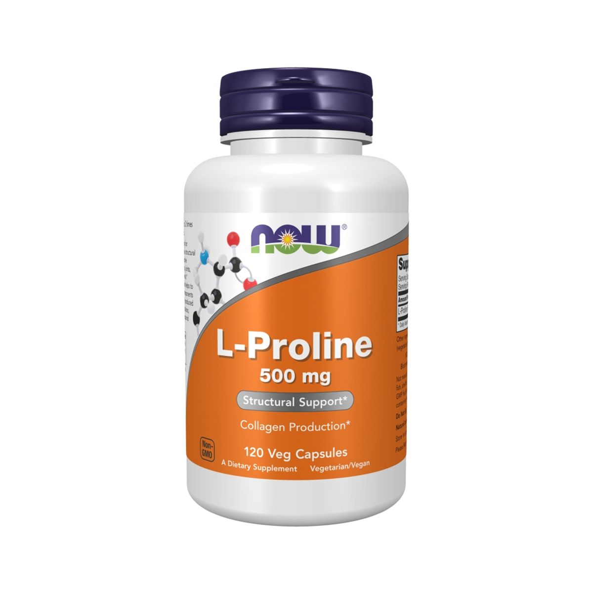 NOW - L-Proline 500 mg 120 caps - Now Foods