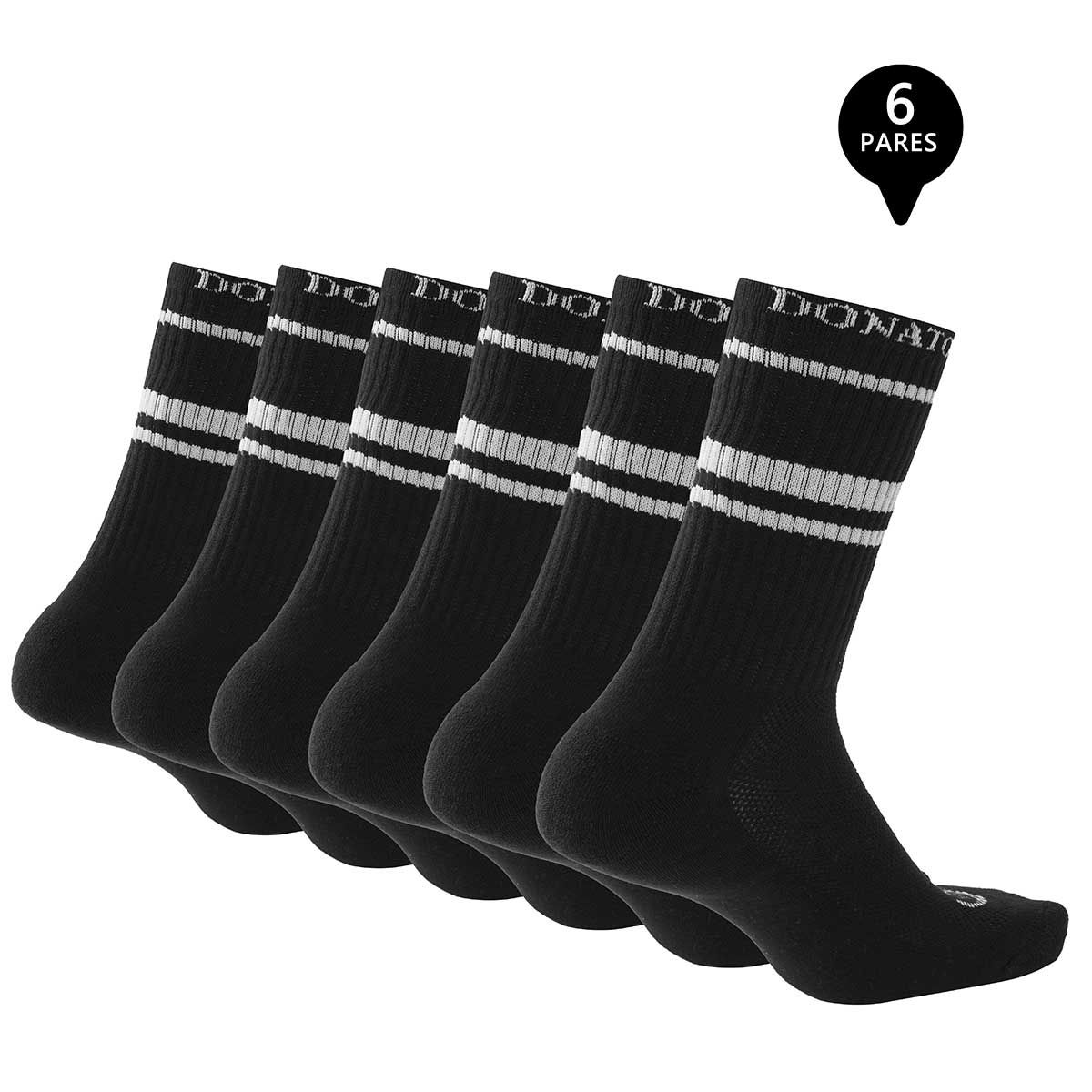 GIOVACCHINO - Pack de 6 Calcetines Largos Deportivos Hombre_.