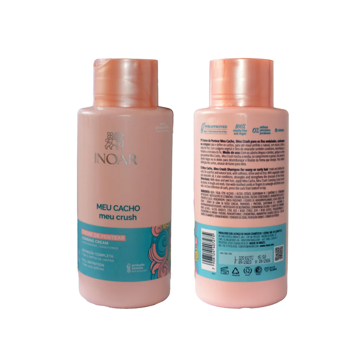 INOAR - Crema de peinar Meu Cacho 500 ml INOAR