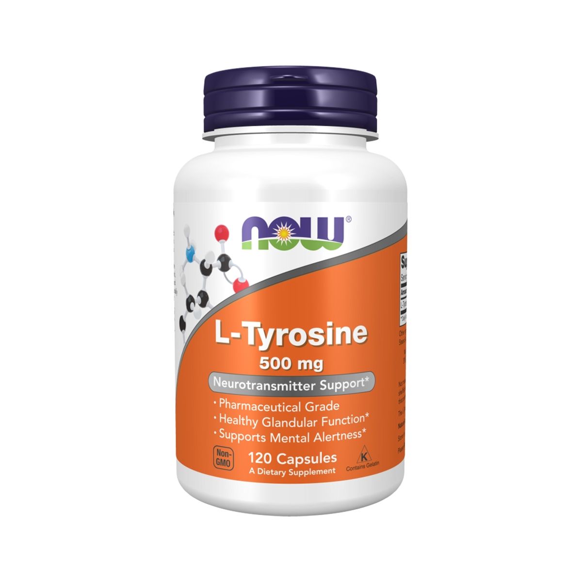 NOW - L-Tyrosine 500 mg 120 caps - Now Foods